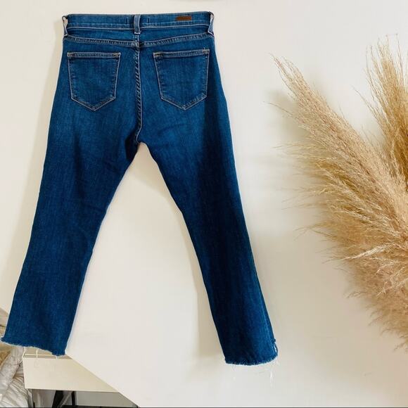 PRINCIPLE Blue  Wash Raw Step Hem Denim Skinny Ankle High Rise Denim Jeans 28 - Picture 4 of 9